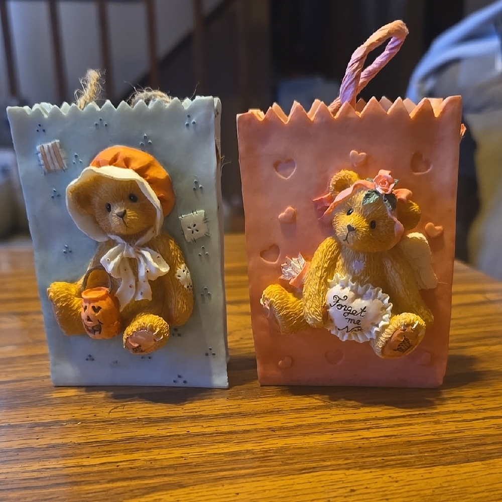 Cherished Teddies Holloween And Valentines Day Figurines